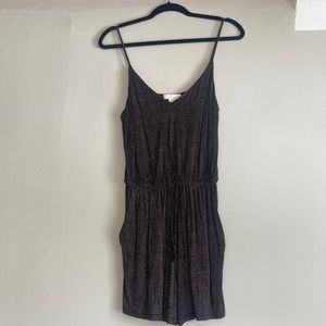 H&M Polka Dot Drawstring Waist Romper